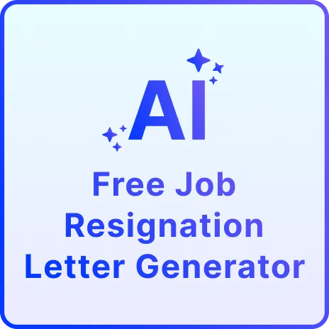 Free AI Job Resignation Letter Generator, Free Job Resignation Letter Maker Online
